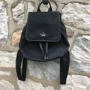 Kate Spade Black Molly Nylon Backpack. Like New